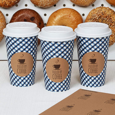 Avery Kraft Brown Round Labels with Sure Feed Technology, 2.5